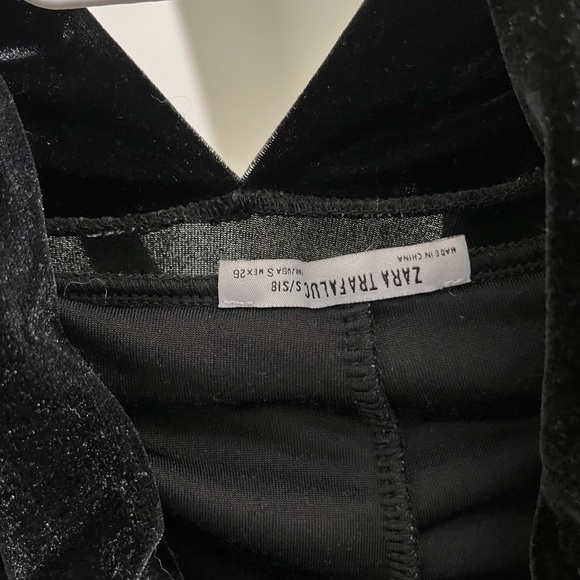 ZARA  Velvet hoodie - Picture 5 of 7